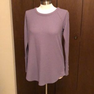 Purple knitted sweater